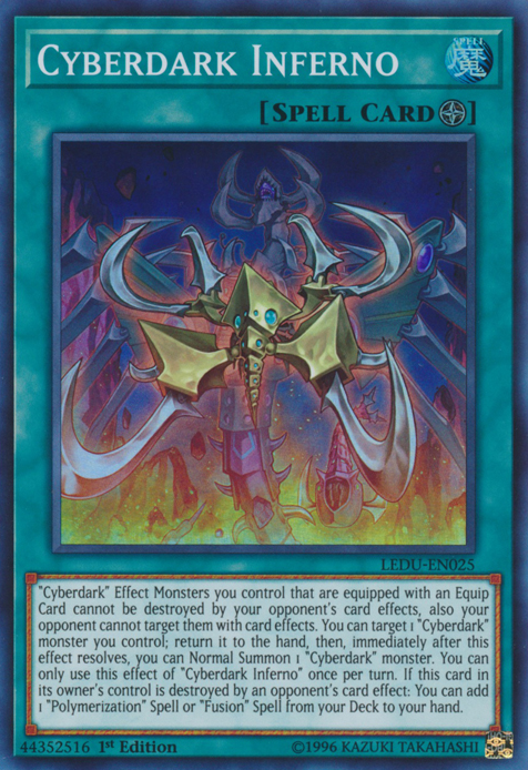 Cyberdark Inferno [LEDU-EN025] Super Rare - Yu-Gi-Oh! - Card Brawlers | Quebec | Canada |