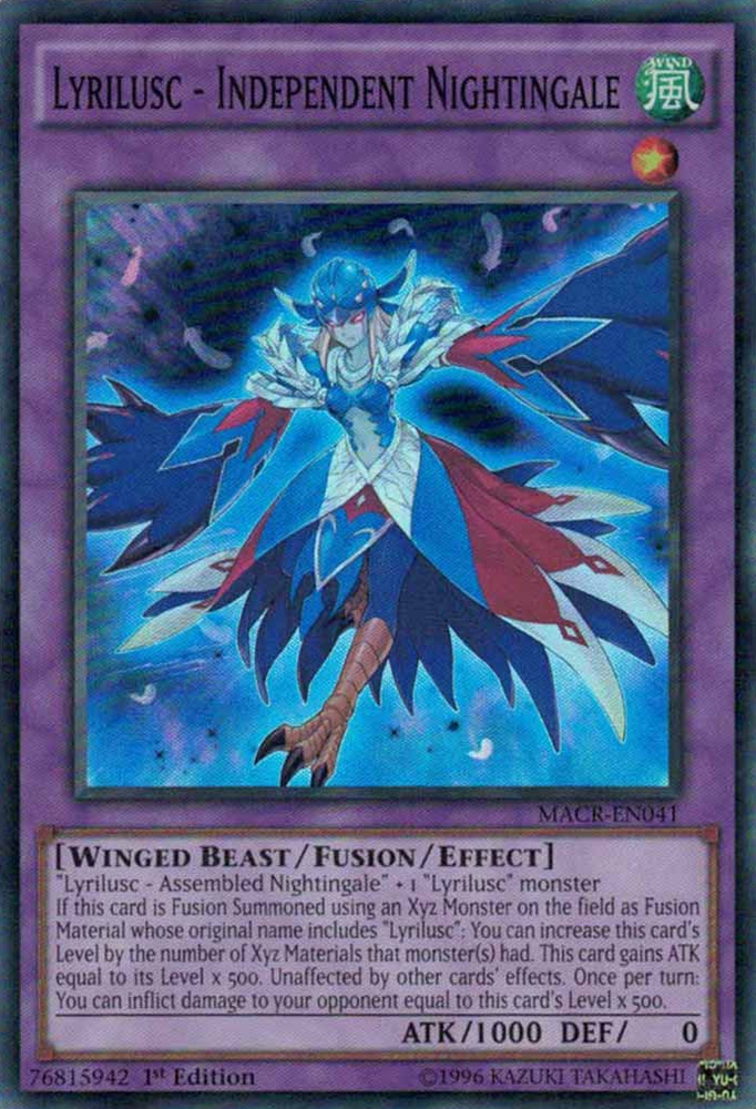 Lyrilusc - Independent Nightingale [MACR-EN041] Super Rare - Yu-Gi-Oh! - Card Brawlers | Quebec | Canada |