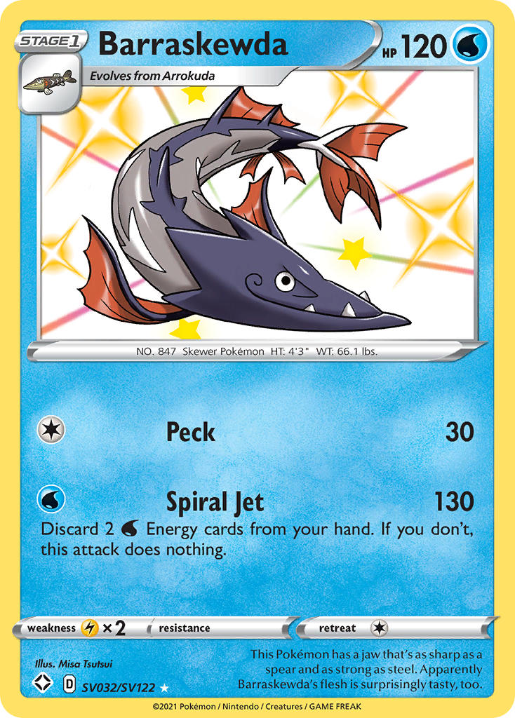 Barraskewda (SV032/SV122) [Sword & Shield: Shining Fates] - Card Brawlers | Quebec | Canada | Yu-Gi-Oh!