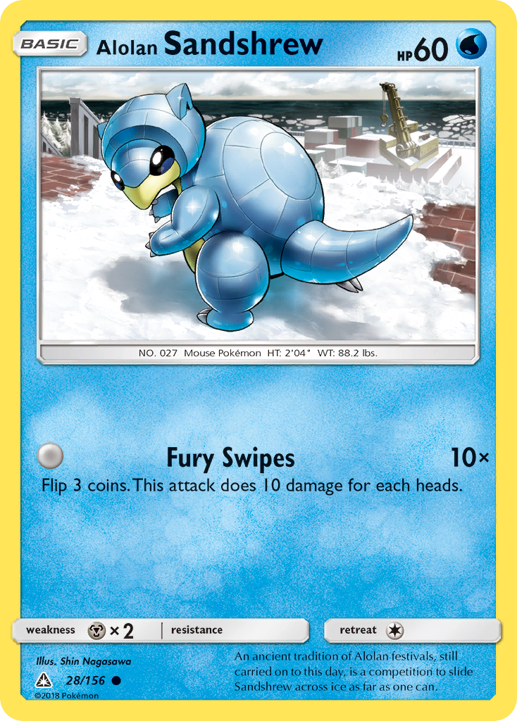 Alolan Sandshrew (28/156) [Sun & Moon: Ultra Prism] - Card Brawlers | Quebec | Canada | Yu-Gi-Oh!