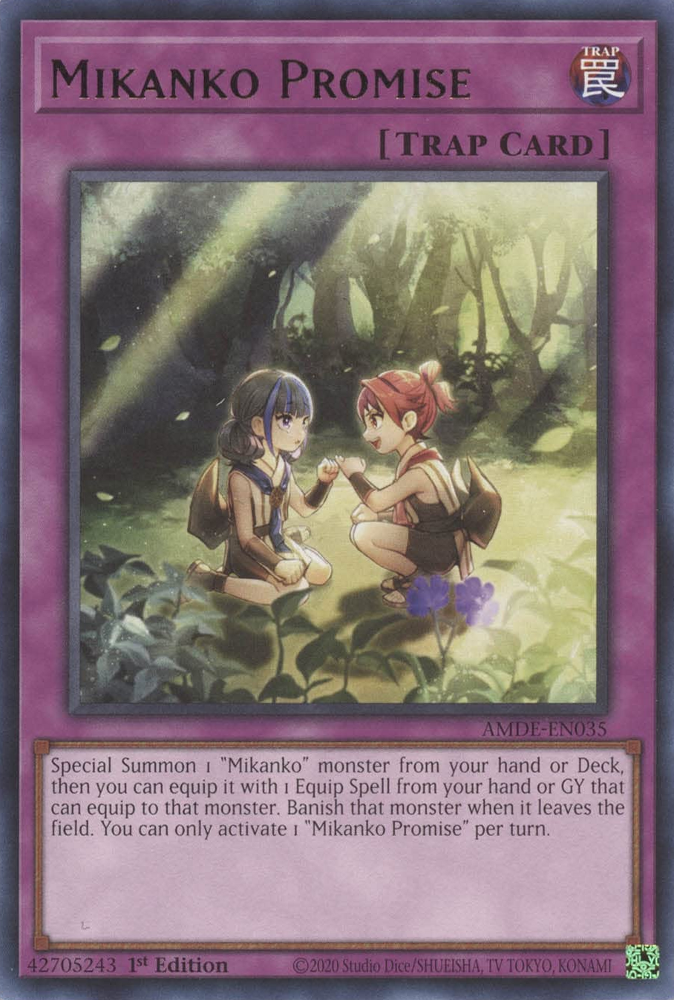 Mikanko Promise [AMDE-EN035] Rare - Card Brawlers | Quebec | Canada | Yu-Gi-Oh!