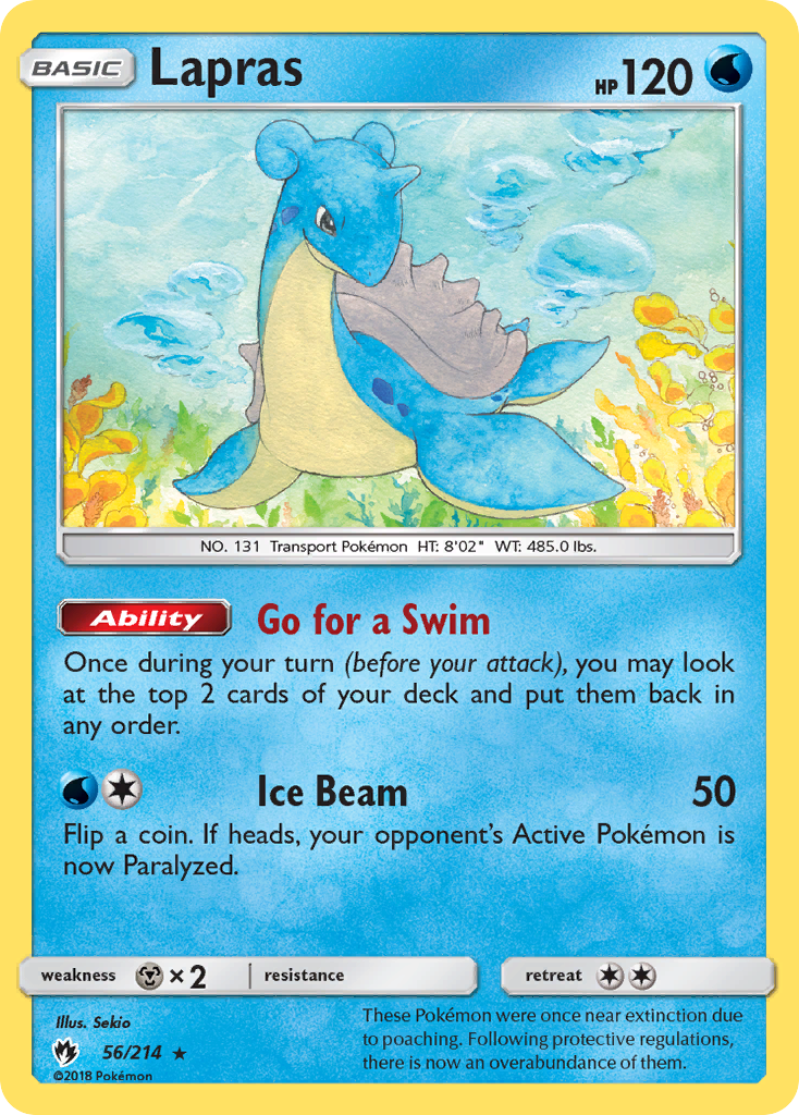 Lapras (56/214) [Sun & Moon: Lost Thunder] - Card Brawlers | Quebec | Canada | Yu-Gi-Oh!