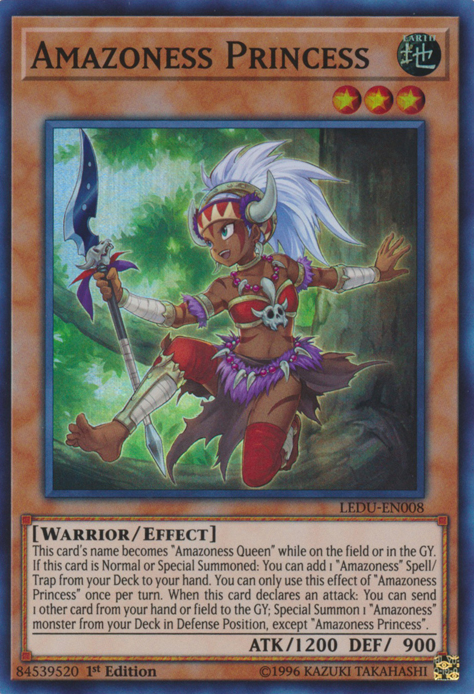 Amazoness Princess [LEDU-EN008] Super Rare - Yu-Gi-Oh! - Card Brawlers | Quebec | Canada |