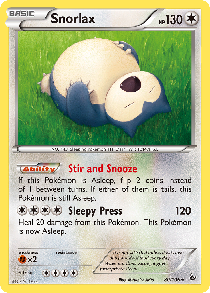 Snorlax (80/106) [XY: Flashfire] - Card Brawlers | Quebec | Canada | Yu-Gi-Oh!
