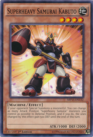 Superheavy Samurai Kabuto [MP15-EN132] Common - Card Brawlers | Quebec | Canada | Yu-Gi-Oh!