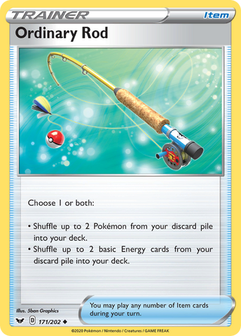 Ordinary Rod (171/202) [Sword & Shield: Base Set] - Card Brawlers | Quebec | Canada | Yu-Gi-Oh!