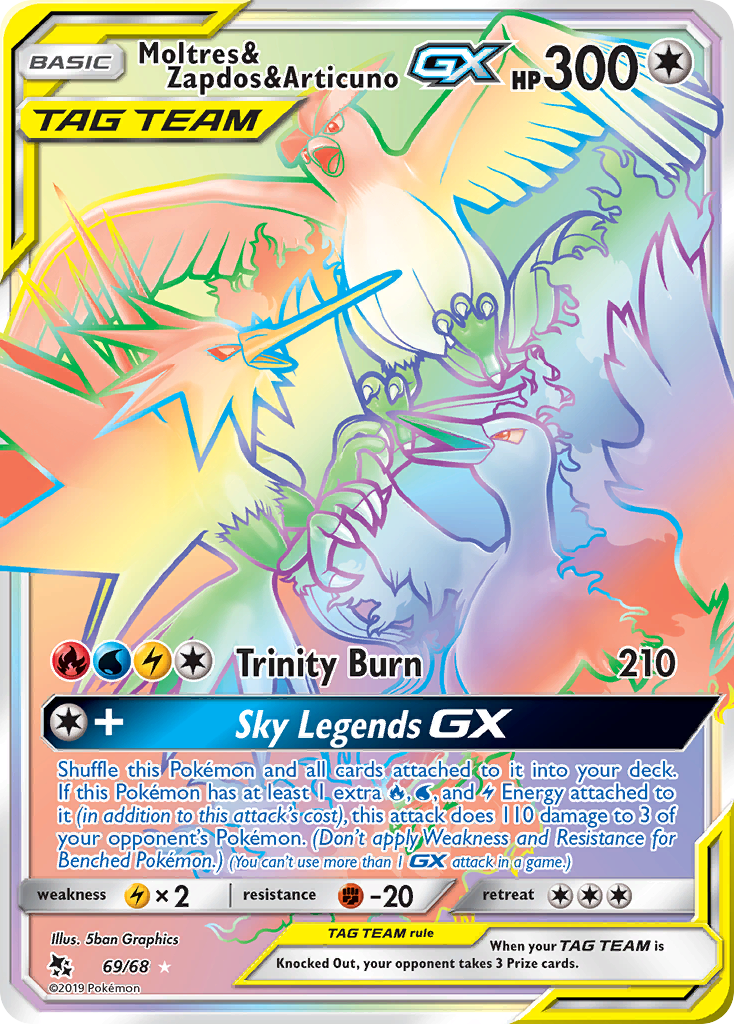 Moltres & Zapdos & Articuno GX (69/68) [Sun & Moon: Hidden Fates] - Card Brawlers | Quebec | Canada | Yu-Gi-Oh!
