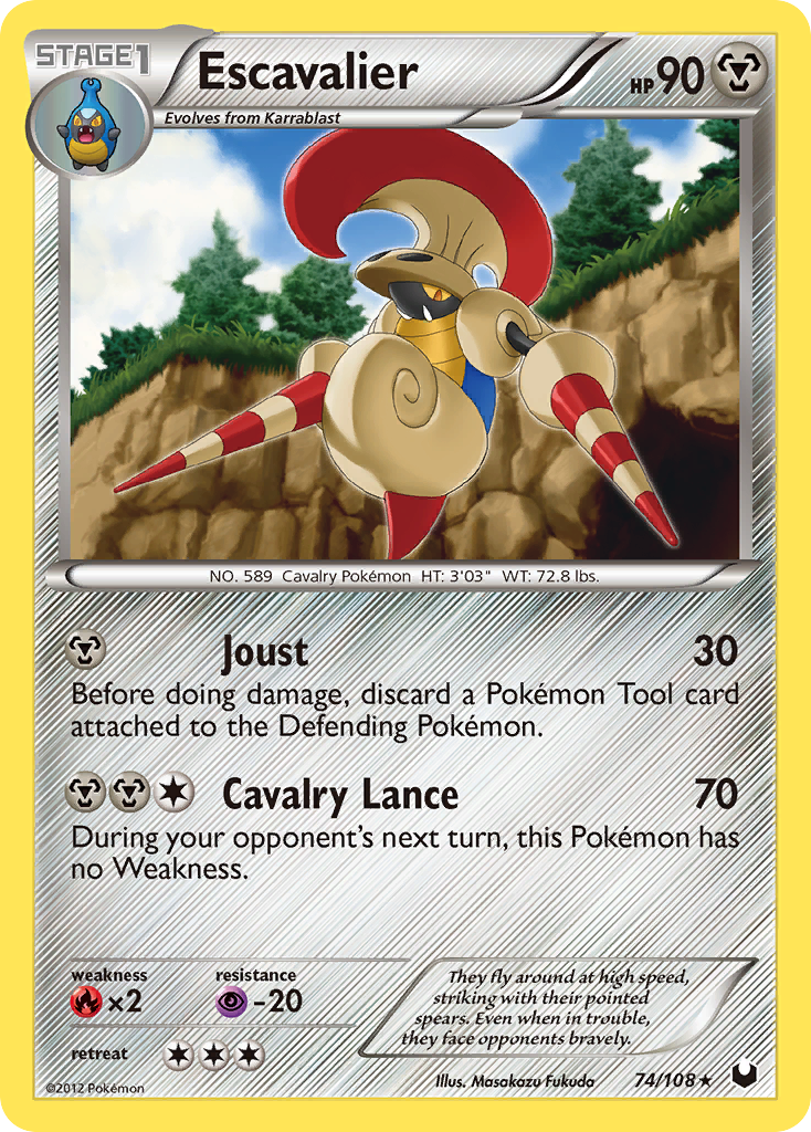 Escavalier (74/108) [Black & White: Dark Explorers] - Card Brawlers | Quebec | Canada | Yu-Gi-Oh!