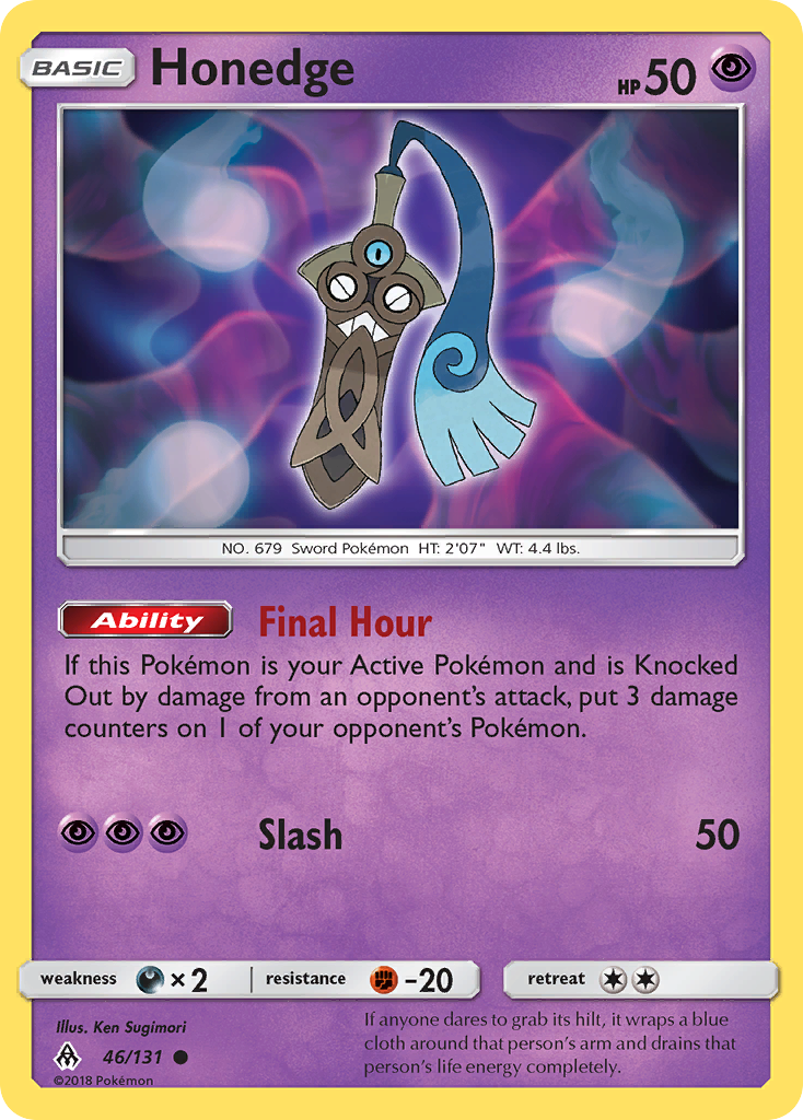 Honedge (46/131) [Sun & Moon: Forbidden Light] - Card Brawlers | Quebec | Canada | Yu-Gi-Oh!