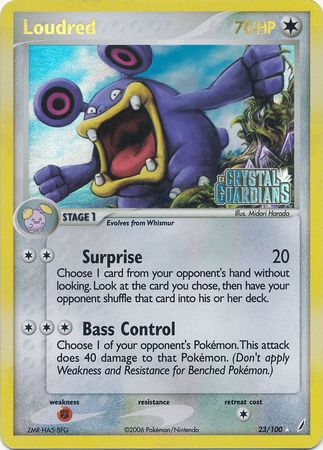 Loudred (23/100) (Stamped) [EX: Crystal Guardians] - Card Brawlers | Quebec | Canada | Yu-Gi-Oh!