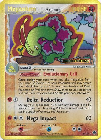 Meganium (4/101) (Delta Species) (Stamped) [EX: Dragon Frontiers] - Card Brawlers | Quebec | Canada | Yu-Gi-Oh!