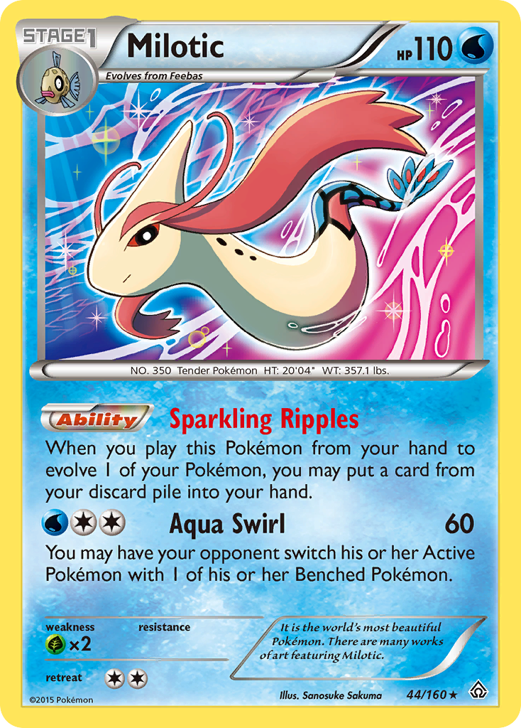 Milotic (44/160) [XY: Primal Clash] - Card Brawlers | Quebec | Canada | Yu-Gi-Oh!