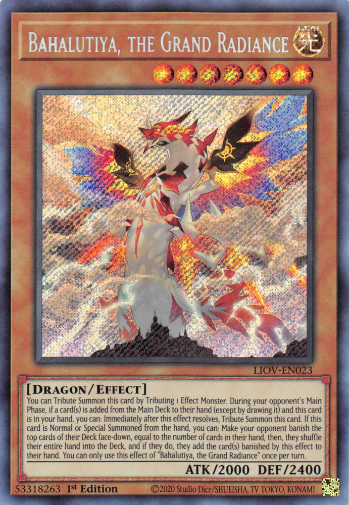 Bahalutiya, the Grand Radiance [LIOV-EN023] Secret Rare - Card Brawlers | Quebec | Canada | Yu-Gi-Oh!