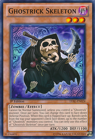 Ghostrick Skeleton [LVAL-EN024] Common - Yu-Gi-Oh! - Card Brawlers | Quebec | Canada |