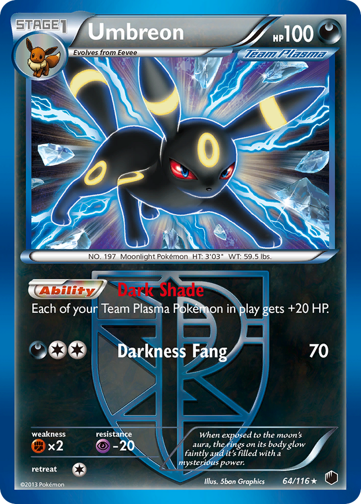 Umbreon (64/116) [Black & White: Plasma Freeze] - Card Brawlers | Quebec | Canada | Yu-Gi-Oh!