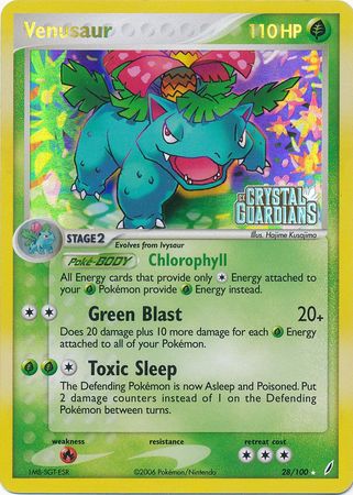 Venusaur (28/100) (Stamped) [EX: Crystal Guardians] - Card Brawlers | Quebec | Canada | Yu-Gi-Oh!