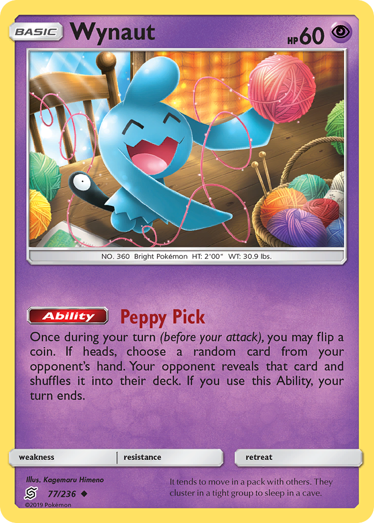 Wynaut (77/236) [Sun & Moon: Unified Minds] - Card Brawlers | Quebec | Canada | Yu-Gi-Oh!