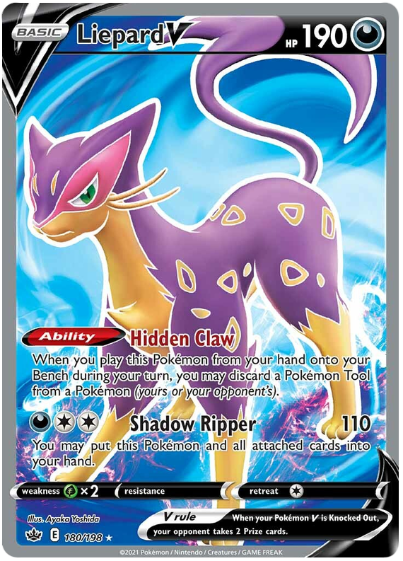 Liepard V (180/198) [Sword & Shield: Chilling Reign] - Card Brawlers | Quebec | Canada | Yu-Gi-Oh!