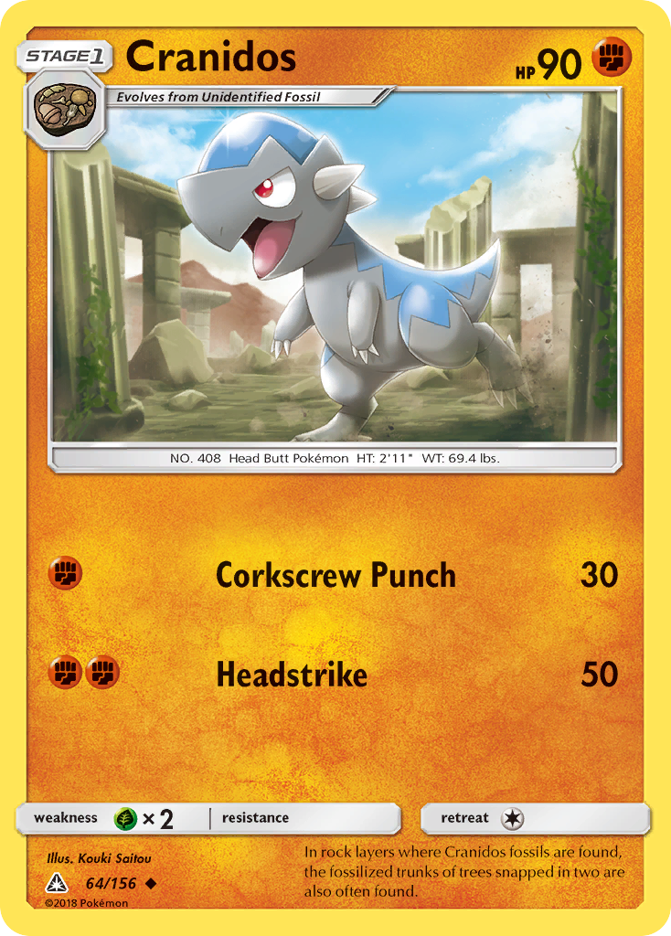 Cranidos (64/156) [Sun & Moon: Ultra Prism] - Card Brawlers | Quebec | Canada | Yu-Gi-Oh!