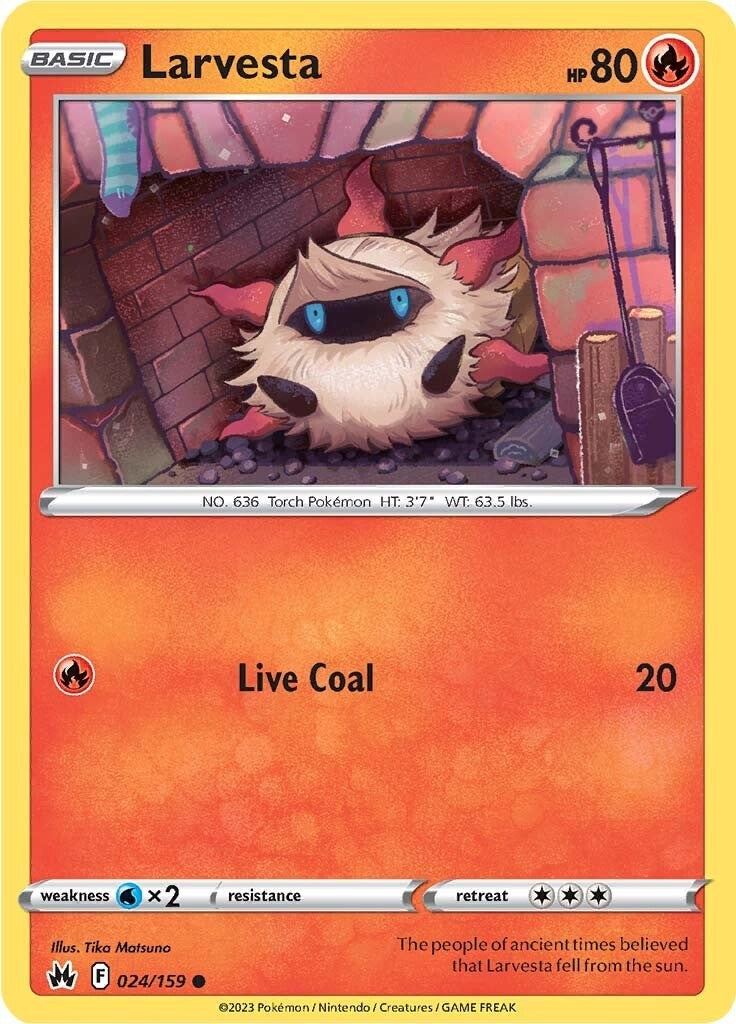 Larvesta (024/159) [Sword & Shield: Crown Zenith] - Card Brawlers | Quebec | Canada | Yu-Gi-Oh!