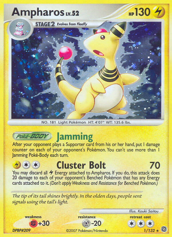 Ampharos (1/132) (Theme Deck Exclusive) [Diamond & Pearl: Secret Wonders] - Card Brawlers | Quebec | Canada | Yu-Gi-Oh!