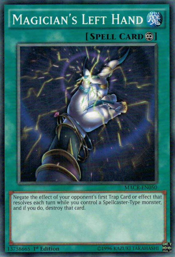 Magician's Left Hand [MACR-EN050] Common - Yu-Gi-Oh! - Card Brawlers | Quebec | Canada |