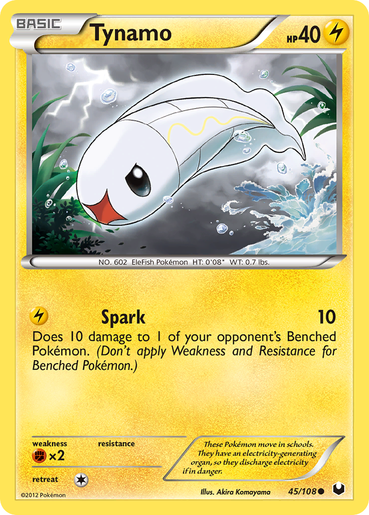 Tynamo (45/108) [Black & White: Dark Explorers] - Card Brawlers | Quebec | Canada | Yu-Gi-Oh!