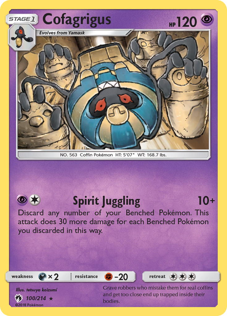 Cofagrigus (100/214) [Sun & Moon: Lost Thunder] - Card Brawlers | Quebec | Canada | Yu-Gi-Oh!