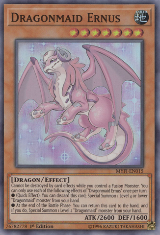 Dragonmaid Ernus [MYFI-EN015] Super Rare - Card Brawlers | Quebec | Canada | Yu-Gi-Oh!