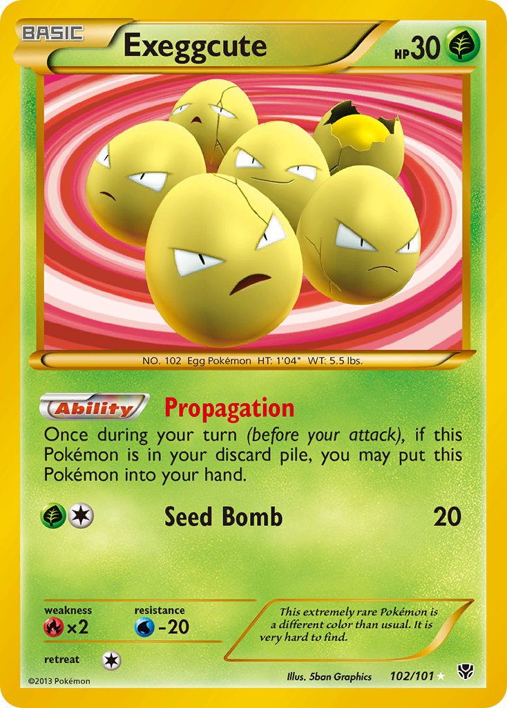 Exeggcute (102/101) [Black & White: Plasma Blast] - Card Brawlers | Quebec | Canada | Yu-Gi-Oh!