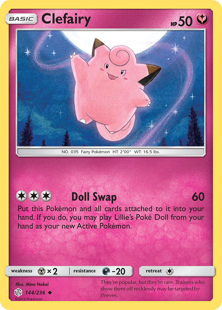 Clefairy (144/236) [Sun & Moon: Cosmic Eclipse] - Card Brawlers | Quebec | Canada | Yu-Gi-Oh!