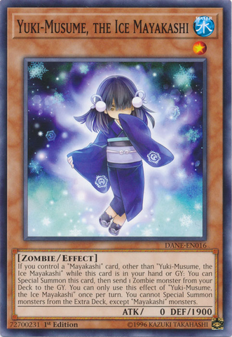 Yuki-Musume, the Ice Mayakashi [DANE-EN016] Common - Card Brawlers | Quebec | Canada | Yu-Gi-Oh!