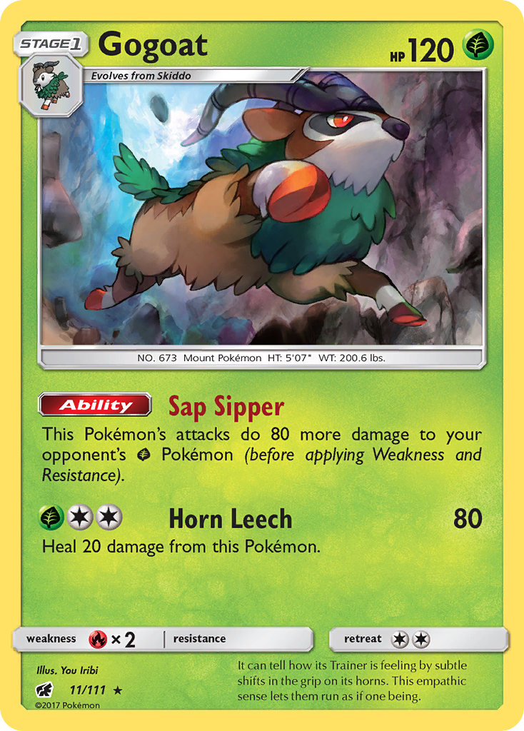 Gogoat (11/111) [Sun & Moon: Crimson Invasion] - Card Brawlers | Quebec | Canada | Yu-Gi-Oh!