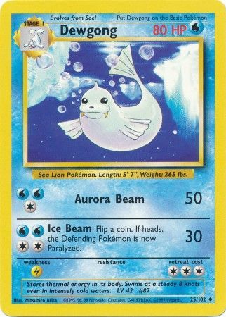 Dewgong (25/102) [Base Set Unlimited] - Card Brawlers | Quebec | Canada | Yu-Gi-Oh!