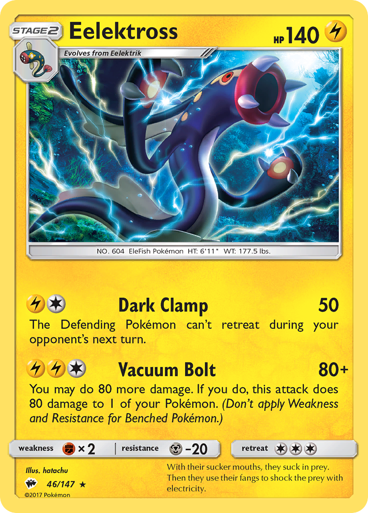 Eelektross (46/147) [Sun & Moon: Burning Shadows] - Card Brawlers | Quebec | Canada | Yu-Gi-Oh!