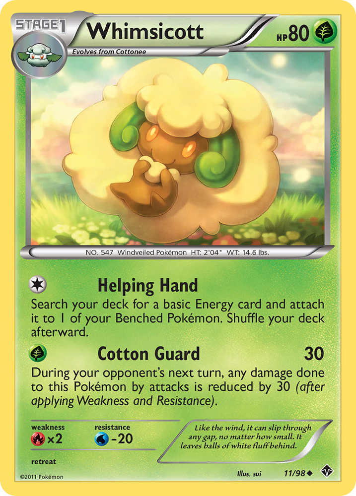 Whimsicott (11/98) [Black & White: Emerging Powers] - Card Brawlers | Quebec | Canada | Yu-Gi-Oh!