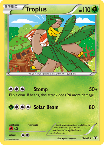 Tropius (12/108) [XY: Roaring Skies] - Card Brawlers | Quebec | Canada | Yu-Gi-Oh!