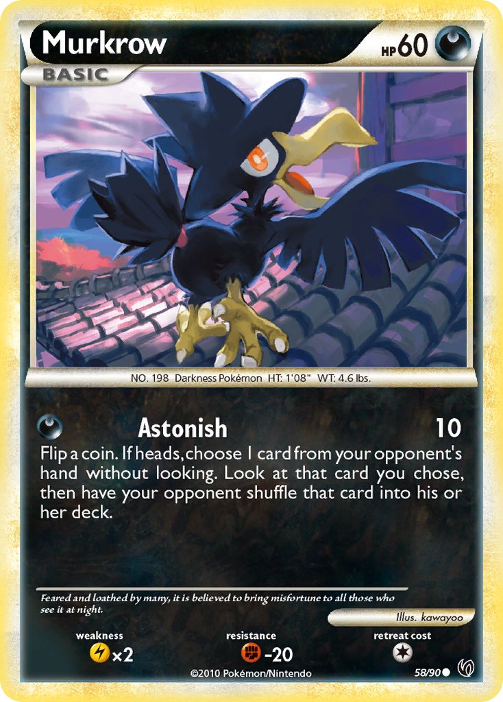 Murkrow (58/90) [HeartGold & SoulSilver: Undaunted] - Card Brawlers | Quebec | Canada | Yu-Gi-Oh!