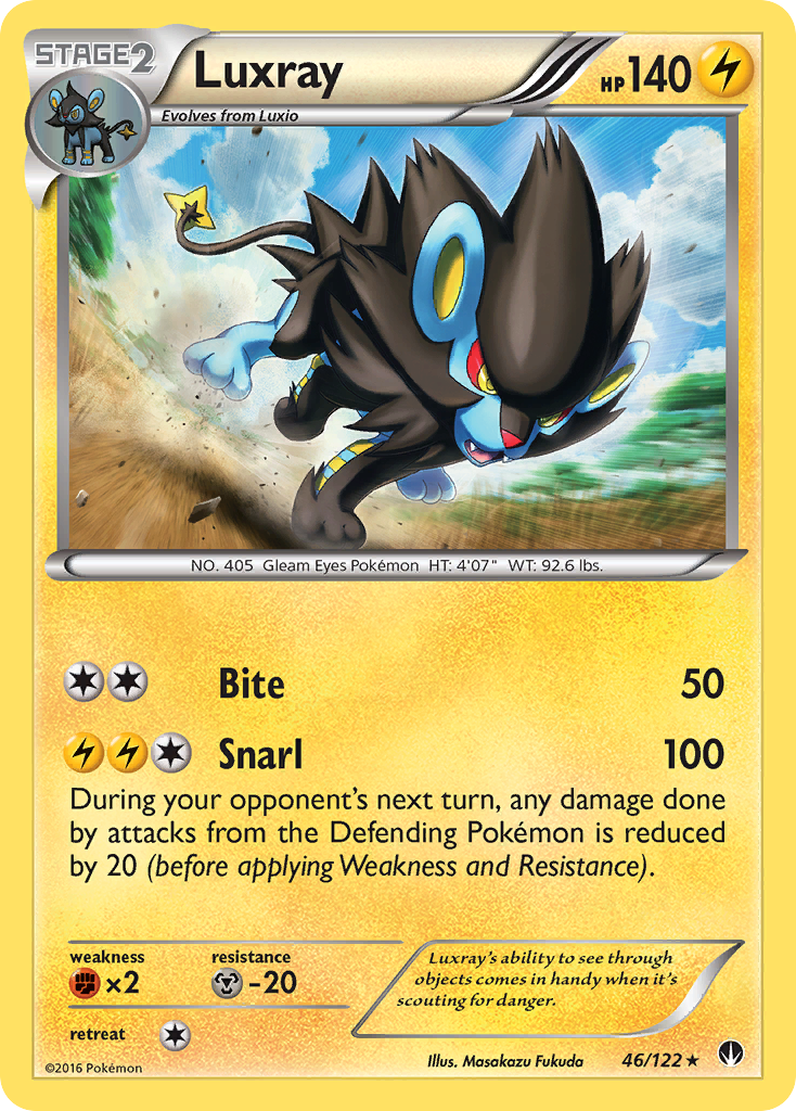 Luxray (46/122) [XY: BREAKpoint] - Card Brawlers | Quebec | Canada | Yu-Gi-Oh!