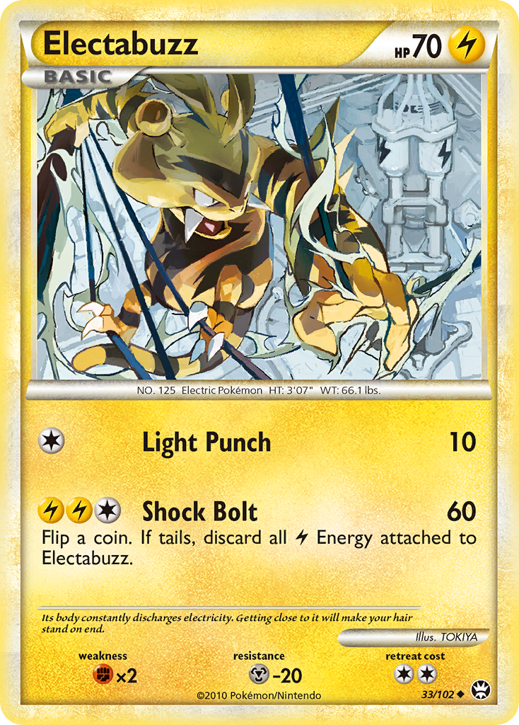 Electabuzz (33/102) [HeartGold & SoulSilver: Triumphant] - Card Brawlers | Quebec | Canada | Yu-Gi-Oh!