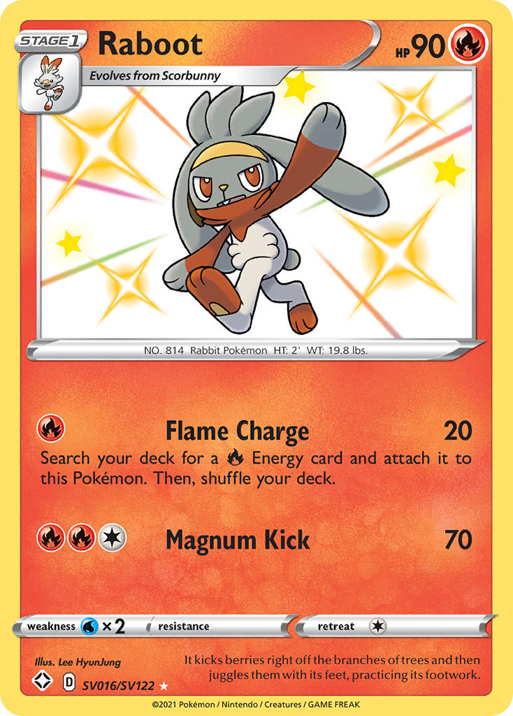 Raboot (SV016/SV122) [Sword & Shield: Shining Fates] - Card Brawlers | Quebec | Canada | Yu-Gi-Oh!