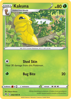 Kakuna (002/185) [Sword & Shield: Vivid Voltage] - Card Brawlers | Quebec | Canada | Yu-Gi-Oh!