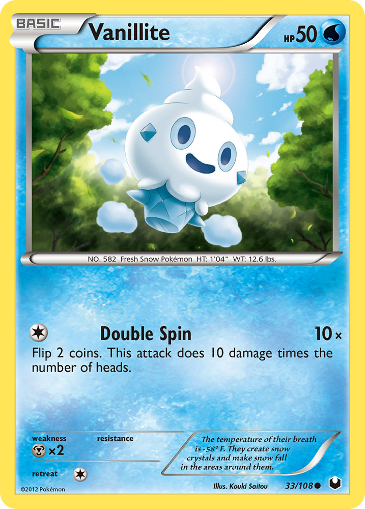 Vanillite (33/108) [Black & White: Dark Explorers] - Card Brawlers | Quebec | Canada | Yu-Gi-Oh!