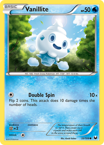 Vanillite (33/108) [Black & White: Dark Explorers] - Card Brawlers | Quebec | Canada | Yu-Gi-Oh!