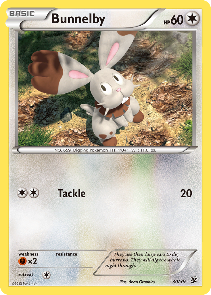 Bunnelby (30/39) [XY: Kalos Starter Set] - Card Brawlers | Quebec | Canada | Yu-Gi-Oh!