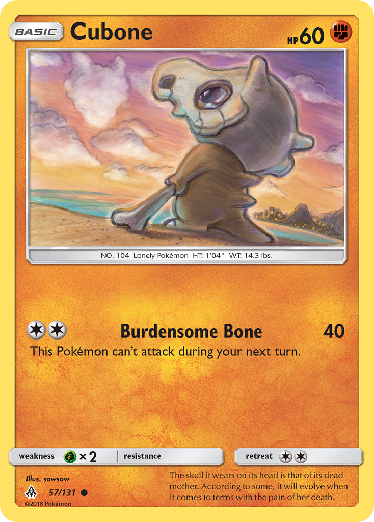 Cubone (57/131) [Sun & Moon: Forbidden Light] - Card Brawlers | Quebec | Canada | Yu-Gi-Oh!