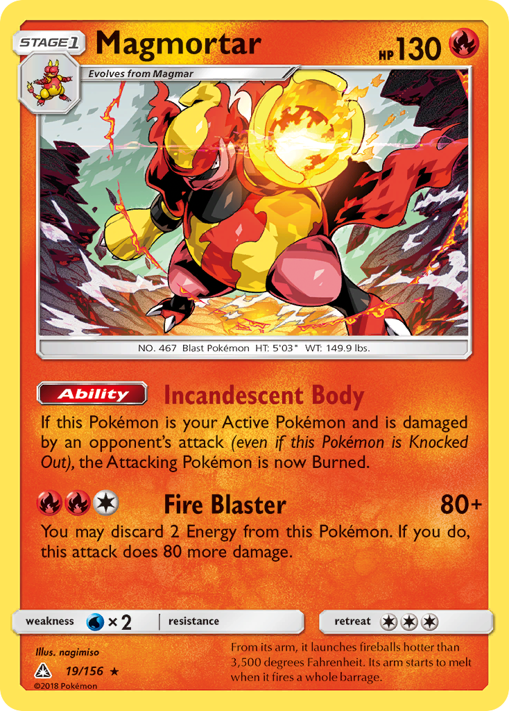 Magmortar (19/156) [Sun & Moon: Ultra Prism] - Card Brawlers | Quebec | Canada | Yu-Gi-Oh!