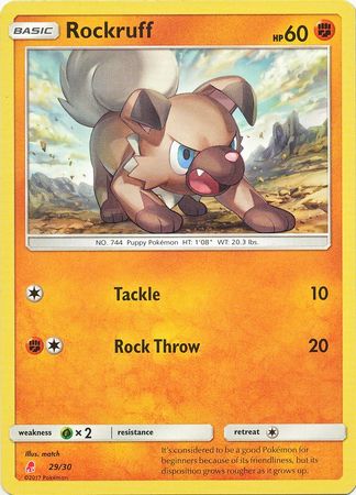 Rockruff (29/30) [Sun & Moon: Trainer Kit - Lycanroc] - Card Brawlers | Quebec | Canada | Yu-Gi-Oh!