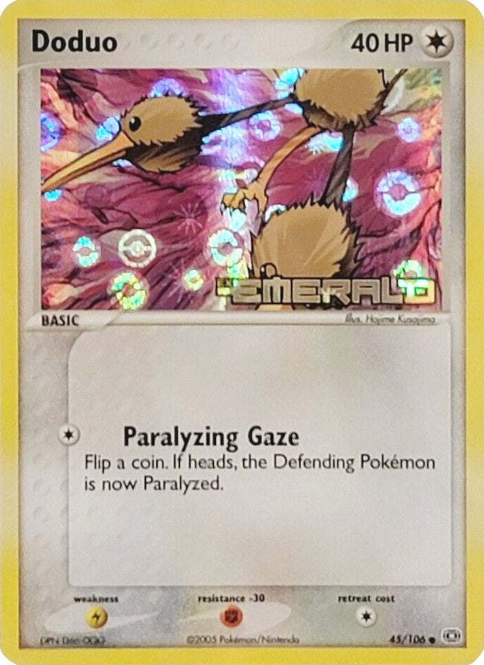 Doduo (45/106) (Stamped) [EX: Emerald] - Card Brawlers | Quebec | Canada | Yu-Gi-Oh!