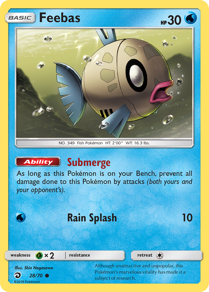 Feebas (28/70) [Sun & Moon: Dragon Majesty] - Card Brawlers | Quebec | Canada | Yu-Gi-Oh!
